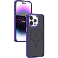 Eseno Select iPhone 15 Pro Max Uyumlu Kılıf Joko Winner MagSafe Kapak - Derin Mor