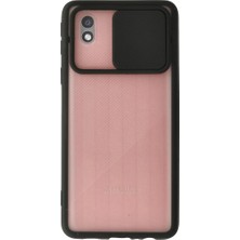 Starseven A01 Core Palm Buzlu Kamera Sürgülü Silikon - Siyah