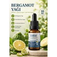 Botaniksan Bergamot Yağı 10ml Gıdaya Uygun Saf Soğuk Sıkım Çaya Katılabilen Uçucu Yağ