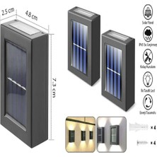 Starseven Çift Yönlü Sensörlü Bahçe Duvar Led,