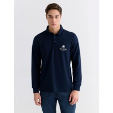 Lc Waikiki Yeni Sezon Polo Yaka Baskılı Erkek Sweatshirt