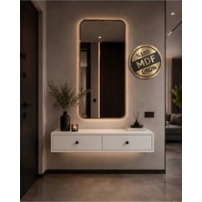 Eng Ahşap Modern Mdf Beyaz 2 Kapaklı Makyaj Masası - Dresuar