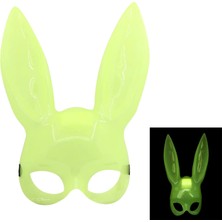 Starseven Karanlıkta Parlayan Fosforlu Tavşan Maskesi – Glow Bunny Masquerade Maske (32X22 Cm)