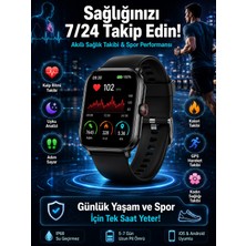 Nemere Akıllı Saat Wireless Şarj Yüksek Çözünürlüklü Müzik Dinleme Sesli Cevaplama Yeni Nesil