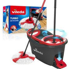 Starseven Vileda Turbo 2ın1 Komple Temizlik Seti, 130 cm Uzayan Sap, Üçgen Başlık