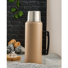 Starseven Cooker 1,5 Litre Kulplu Çelik Termos CKR-2085 Bej