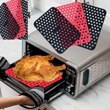 Starseven Silikon Pişirme Kağıdı, Çok Amaçlı, Air Fryer, Fırın, Tencere Mikrodalga Uyumlu, Yanmaz Yapışmaz