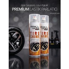 Ceramicar Custom 2'li Premium Lastik Parlatıcı Sprey 500 ml - Ekstra Parlak Islak Görünüm & Uzun Kalıcılık