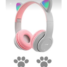 Eco Lounge Kulak Üstü Bluetooth 5.0 Yeşil Kedi Kulağı Detaylı Çocuk Kulaklık 1 Yıl Garantili
