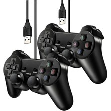 Eco Lounge 2 Adet Siyah Bluetooth Bağlantılı Pc Uyumlu Titreşimli Analog Joystick Oyun Kolu