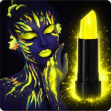 Go İthalat Uv Neon Sarı Ruj – Karanlıkta Parlayan Makyaj Boyası (5582)