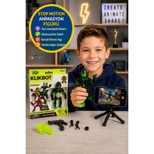 Toyfest Klikbot Guardian Yeşil Aksiyon Figürü Stop Motion Animasyon Oyuncağı Steam 6+ Blitz - 13 cm