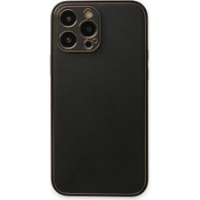 Dunai Store Newface Apple Iphone 14 Pro Kılıf Coco Deri Silikon Kapak - Siyah