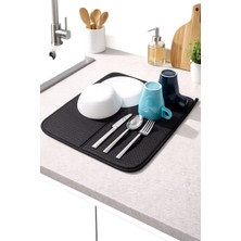 sarıncı  Su Geçirmez Bulaşık Kurutma Matı Süper Emici Kaymaz Tezgah Üstü Mutfak Matı 45x36 cm