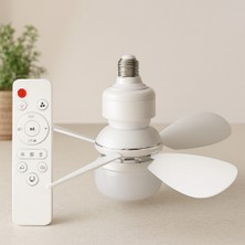 Uravas Store Kumandalı 2in1 Tavan Vantilatör Avize Lamba - 5 Kanat, 3 Kademe