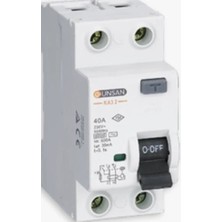 Eco Lounge 1 Adet Günsan 2X32A 30MA  Kaçak Akım Rölesi KA3-32/30MA