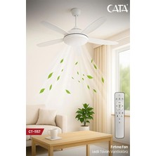 Cata CT-1157 Fırtına Fan 122W Ayarlanılabilir Işıklı 3 Renkli Tavan Vantilatörü, TYCAA3E9A2A