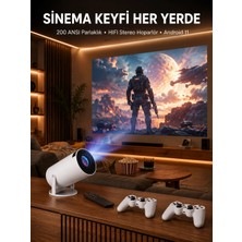 Frefly Store Projeksiyon Cihazı Video Oyun Konsolu 8 GB Hafıza LCD Ekran Kumandalı  Yeni Nesil