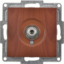 Eco Lounge 1 Adet Günsan Visage Amazon Ceviz Tv Priz F Konnektör (Geçişli-Sonlu) Çerçevesiz