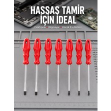 Nemere Düz ve Yıldız Başlıklı 7li Tornavida Seti Ergonomik Tutma