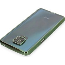 Renas Store Newface Xiaomi Redmi Note 9 Pro Kılıf Razer Lensli Silikon - Yeşil