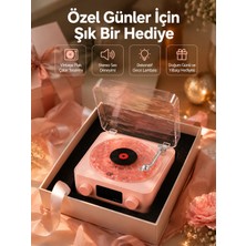 Nemere Retro Bluetooth Hoparlör – Yumuşak Gece Lambası ve Saat Göstergeli Yeni Nesil