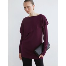 Lc Waikiki Yeni Sezon Bisiklet Yaka Oversize Kadın Tunik