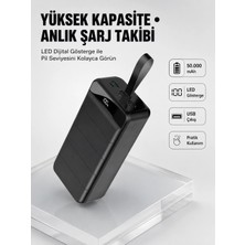 İlk El Grup  Tüm Cihazlarla Uyumlu 50.000 Mah Powerbank – Yüksek Kapasiteli, LED Gösterge ve Akıllı Korum