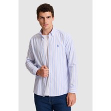 U.s. Polo Assn. Erkek Mavi Gömlek Desenli 50324674-VR036