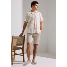 U.s. Polo Assn. Erkek Bej Gömlek Kısa Kollu 50324743-VR011