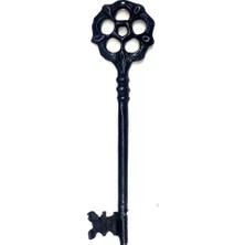 Uravas Store Çiçek Dekoratif Anahtar, 220X56 mm - Büyük Boy, Vintage, Retro, Çiçekli Stil Süs Aksesuar Anahtar