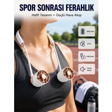 Zenviaa Mey Ithalat® Yazlık Taşınabilir Sessiz Boyun Fanı 3 Kademe Hız Ayarlı ZNV20296545