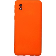 Uravas Store Samsung Galaxy A01 Core Kılıf Nano Içi Kadife Silikon - Turuncu