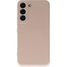 Uravas Store Samsung Galaxy S22 Plus Kılıf Nano Içi Kadife Silikon - Pudra