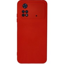 Uravas Store Xiaomi Poco M4 Pro 4g Kılıf Nano Içi Kadife Silikon - Kırmızı