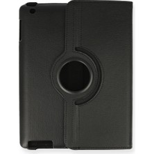 Uravas Store Ipad 4 9.7 Kılıf 360 Tablet Deri Kılıf - Siyah