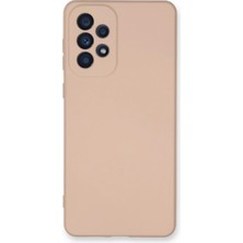 Uravas Store Samsung Galaxy A73 5g Kılıf Nano Içi Kadife Silikon - Pudra