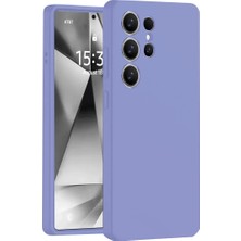 Uravas Store Samsung Galaxy S25 Ultra Kılıf Nano Içi Kadife Silikon - Lila