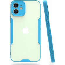 Uravas Store Iphone 12 Kılıf Platin Silikon - Mavi