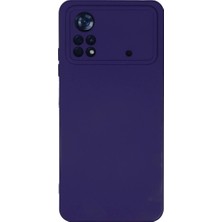 Uravas Store Xiaomi Poco X4 Pro 5g Kılıf Nano Içi Kadife Silikon - Mor