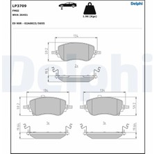 Mey İthalat Delphı Fren Balata Ön Fiat Egea 2020 / Egea Cross 2021 LP3709