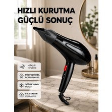 Uravas Store Tüm Saç Tipleri Için 2200W Güçlü Fön Makinesi