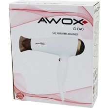 Uravas Store Gleao Beyaz Saç Kurutma - Fön Makinesi Soğuk Üfleme 2 Kademe Fan - 3 Kademe Sıcaklık 1700-2000W (5047)