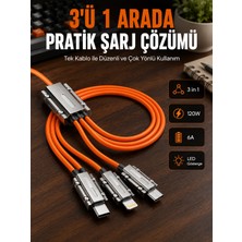 Nemere Yüksek Güç Aktarımı Sunan 6A Destekli Çoklu Bağlantı Şarj ve Veri Kablosu
