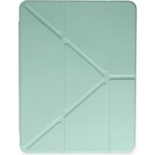 Motto Ticaret Newface Apple Ipad Pro 12.9 (2021) Kılıf Kalemlikli Mars Tablet Kılıfı - Açık Yeşil