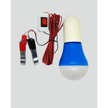 Uravas Store Timsah Kıskaçlı 12V LED Ampul Kamp ve Acil Durum Lambası