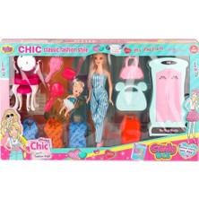 Uravas Store 02259 Cindy Doll Dolaplı Bebek Oyun Seti -Oyuncak