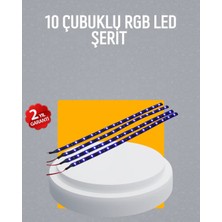 Uravas Store LED Yağmur Işığı Seti 10 Adet Meteor Çubuk Aydınlatma