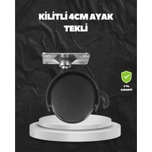 Uravas Store Kilitli 4 cm Evrensel Tekerlek Ayak Tek Adet