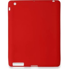 Motto Ticaret Newface Apple Ipad 4 9.7 Kılıf Evo Tablet Silikon - Kırmızı